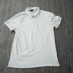Porsche Design Polo Shirt Men White Collar Short Sleeve Casual Solid Large